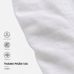 Áo sơ mi linen tay dài Elisa Shirt - C17 cổ bèo phối bèo
