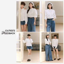 Áo sơ mi linen tay dài Elisa Shirt - C17 cổ bèo phối bèo