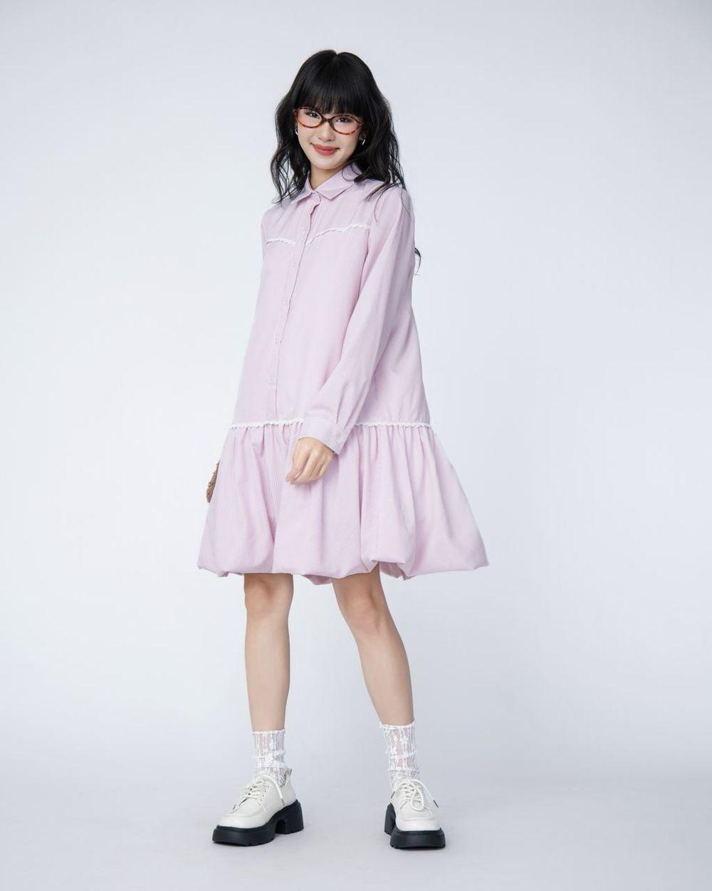 Đầm suông tay dài cổ sơ mi THE C.I.U - Nephela Dress - MS01