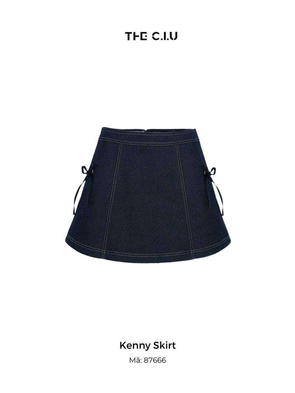 Chân váy denim phối nơ THE C.I.U - Kenny Skirt