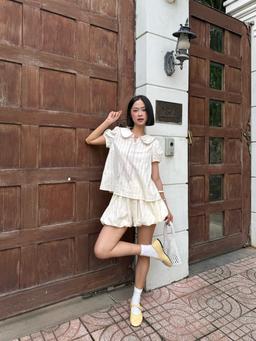 Set đồ tay phồng phối quần bí ngắn Dream Set