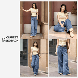 Quần jeans ống rộng Wide Leg Jeans - 052601 - SG01