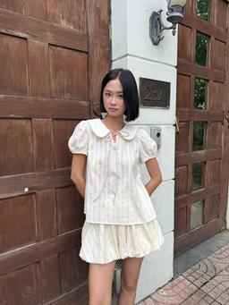 Set đồ tay phồng phối quần bí ngắn Dream Set