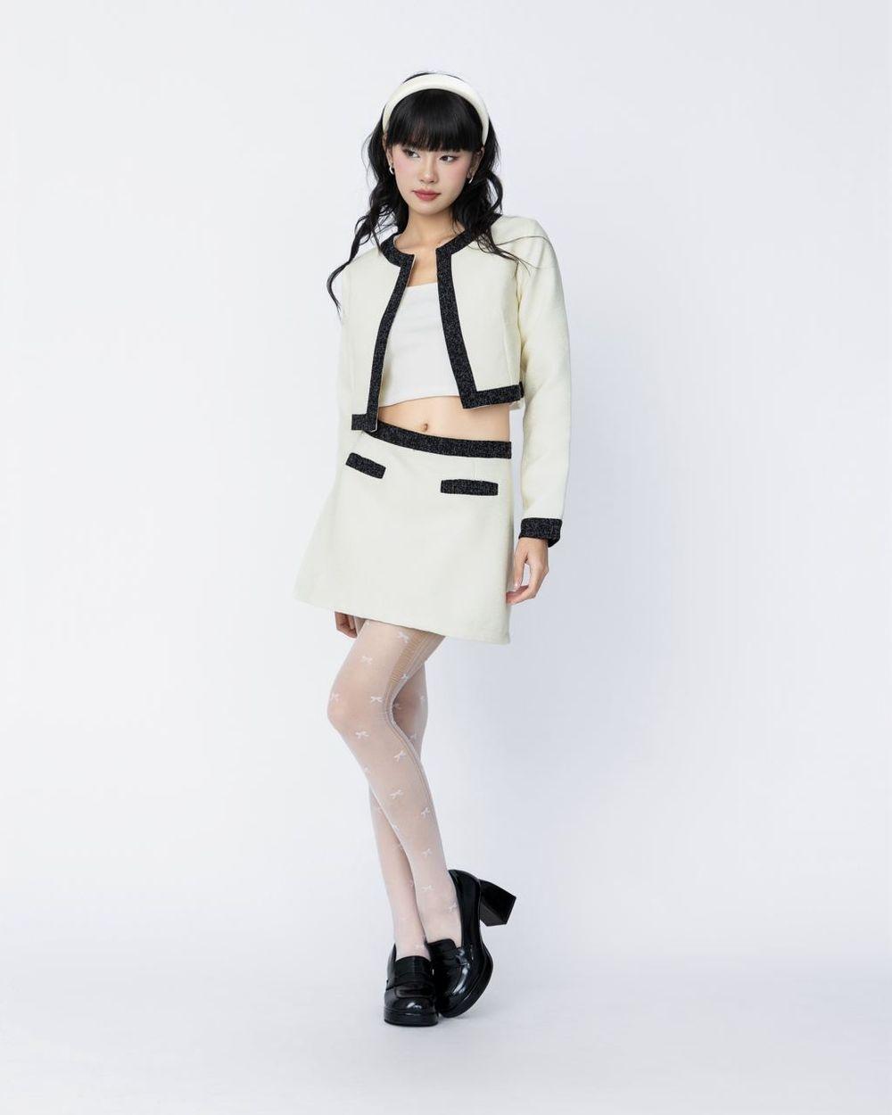 Áo khoác croptop phối viền THE C.I.U - Emery Jacket - MS01