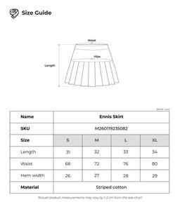 Chân váy sọc ngắn Ennis Skirt