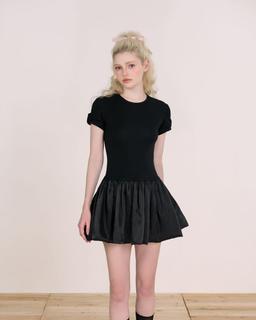 Đầm xòe bí Ariel Dress - C18 đầm tay ngắn hạ eo dáng xòe bồng