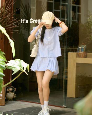 Chân váy sọc ngắn Ennis Skirt