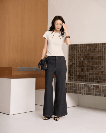 Quần jean ống loe Celine Pants