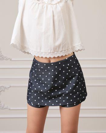 Chân váy ngắn chữ A chấm bi Juvia Skirt