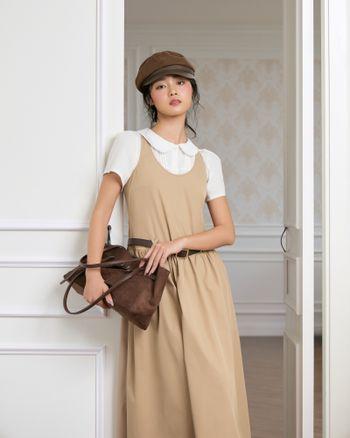 Đầm midi dáng xòe Yura Dress váy dài hai dây (ko kèm áo trong)