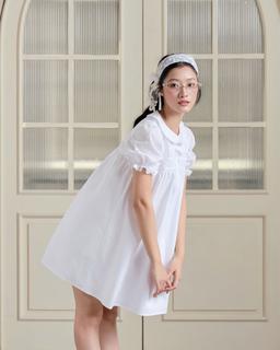 Đầm babydoll Hani Dress form rộng cổ sen thắt nơ