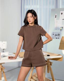 Quần short lưng cao Monas Short - MN13