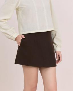 Chân váy chữ A Habi Skirt - C18 chân váy trơn ngắn cạp cao thanh lịch