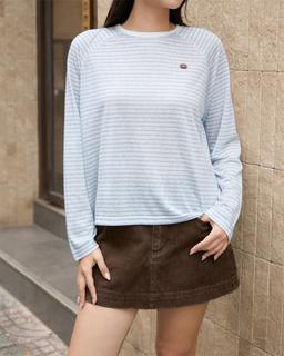 Áo thun dài tay raglan kẻ sọc Gavin Long Sleeve Tee