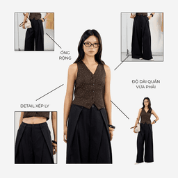 Quần kaki ống rộng Gami Pants - MN13