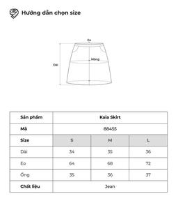 Chân váy jean ngắn Kaia Skirt