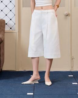 Quần short kaki dáng lửng Solar Short cạp cao ống rộng