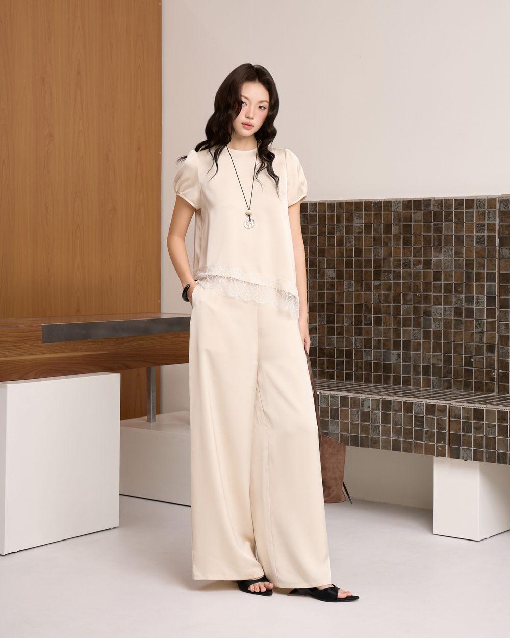 Set lụa Leonor Top & Clay Pants