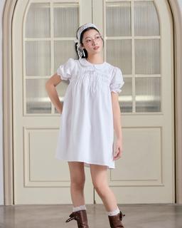 Đầm babydoll Hani Dress form rộng cổ sen thắt nơ